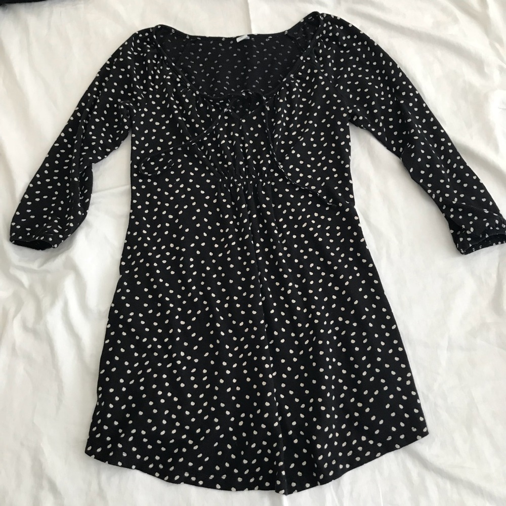 Black maternity tunic